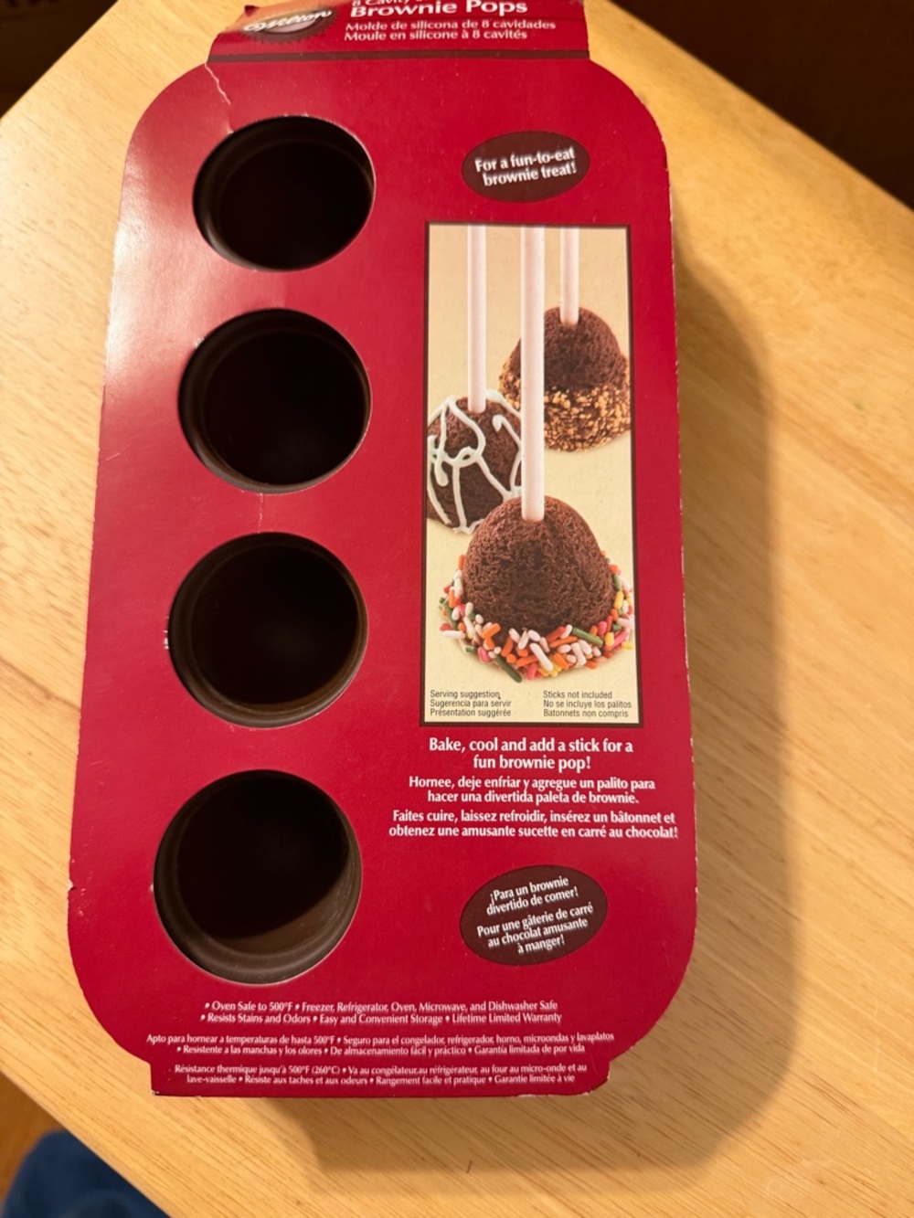 Wilton Brownie Pops 8-Cavity Silicone Mold